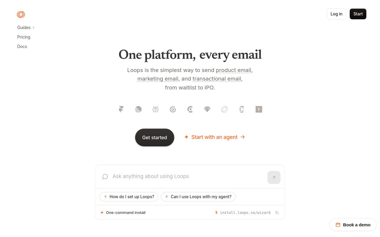 loops.so homepage as captured during this analysis