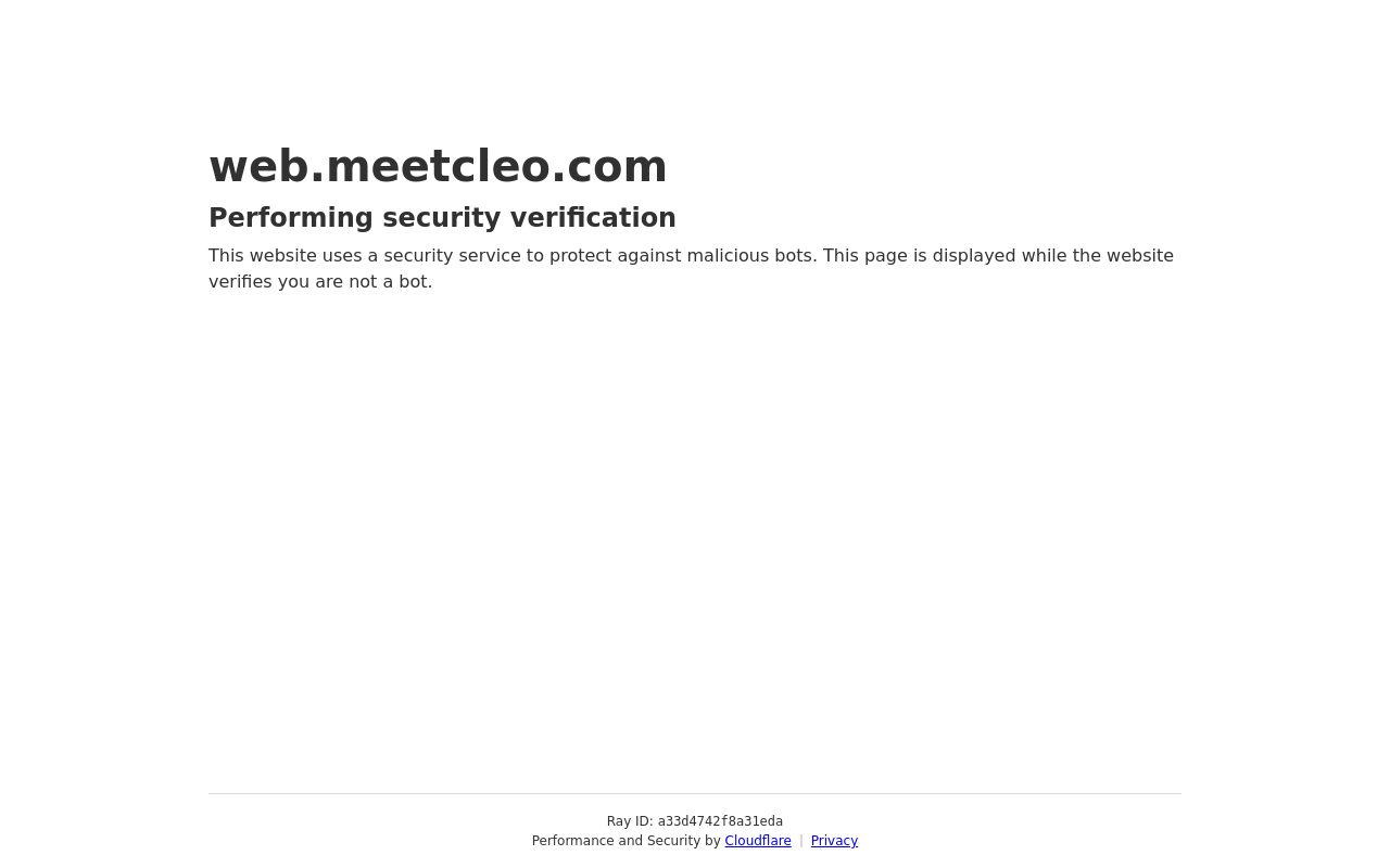 web.meetcleo.com homepage as captured during this analysis